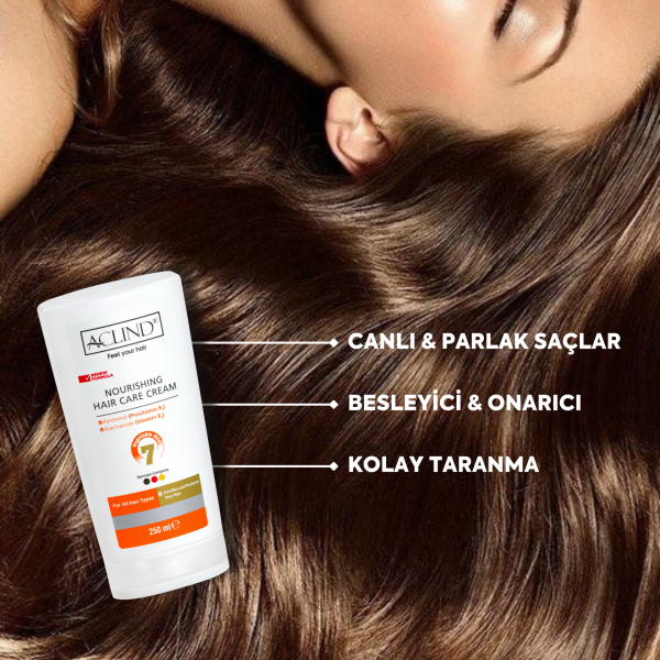 Aclind Nourishing Hair Care Cream / Besleyici ve Onarıcı Saç Bakım Kremi