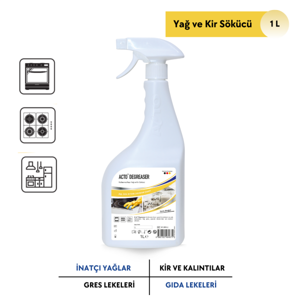 ACTO® DEGREASER 1 L Kullanıma Hazır Yağ ve Kir Sökücü
