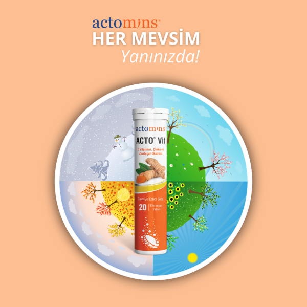 ACTO® VIT | C Vitamini, Çinko ve Zerdeçal Ekstresi 20 Efervesan Tablet - Toptan Satış