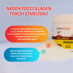 ACTOMINS® Collagen Pineapple - Ananas Aromalı Kolajen 310 gr