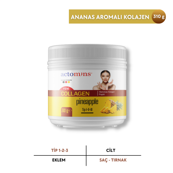 ACTOMINS® Collagen Pineapple - Ananas Aromalı Kolajen 310 gr
