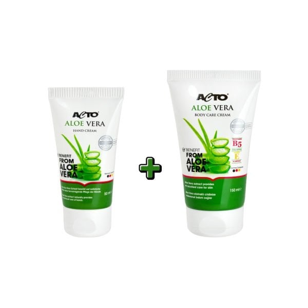 ACTO® ALOE VERA Body Care Cream 150 ml + ALOE VERA 50 ml Onarıcı El Kremi