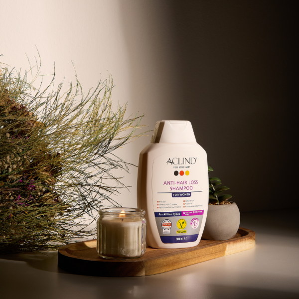 ACLIND® Kadın Saç Bakım Seti | Anti-Hair Loss Şampuan For Women 300 ml + Saç Bakım Serumu 50 ml
