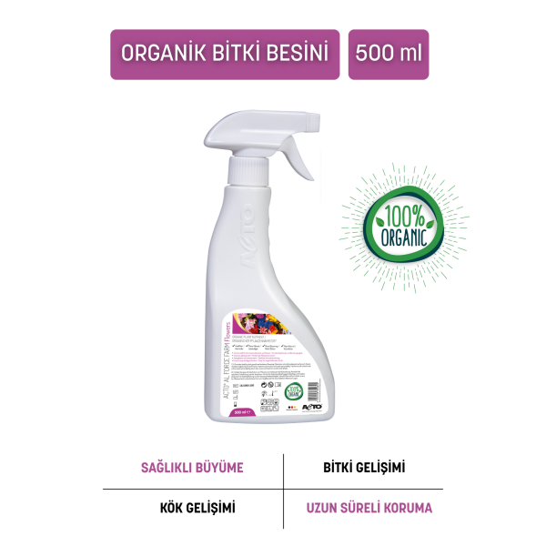 ACTO® AL FORCE Flowers 500 ml Organik Sıvı Gübre | Saksı & Bahçe Çiçekleri İçin Bitki Besini