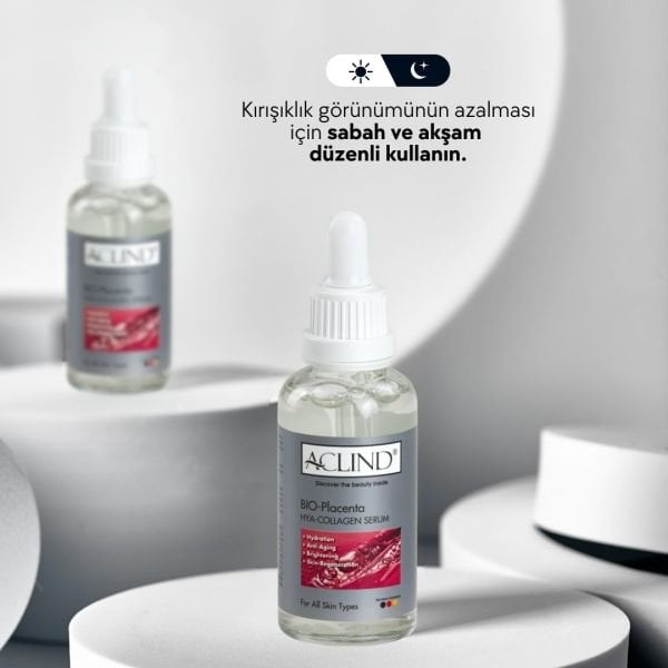 ACLIND® BIO-PLACENTA HYA-COLLAGEN | Yaşlanma Karşıtı Kolajen Serum 50 ml