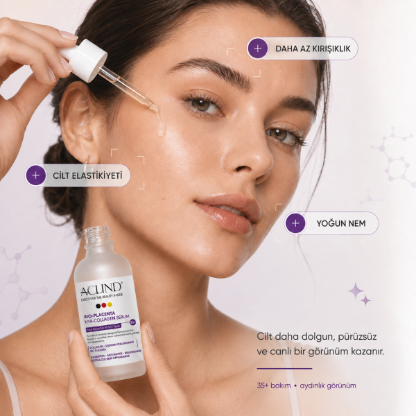 ACLIND® BIO-PLACENTA HYA-COLLAGEN | Yaşlanma Karşıtı Kolajen Serum 30 ml