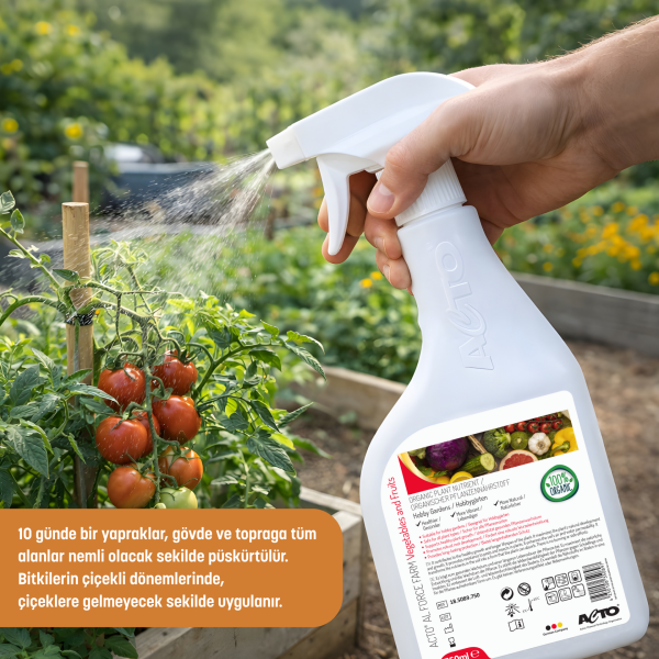 ACTO® AL FORCE FARM 750 ml Bitki Besini – Sebze & Meyve İçin Gübre