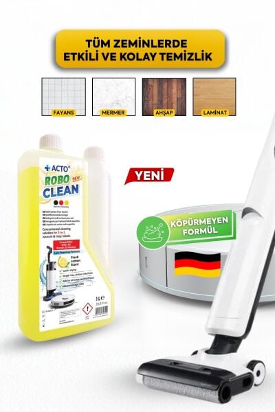 Acto® Robo Clean – Robot & Islak Dikey Süpürgeler İçin Konsantre Yüzey Temizleyici