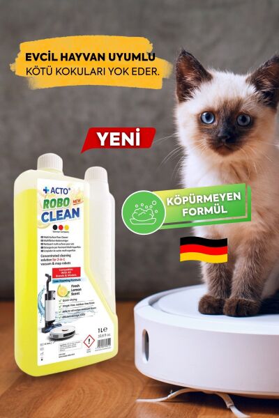 Acto® Robo Clean – Robot & Islak Dikey Süpürgeler İçin Konsantre Yüzey Temizleyici