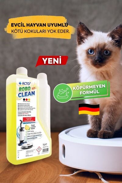Acto® Robo Clean – Robot & Islak Dikey Süpürgeler İçin Konsantre Yüzey Temizleyici