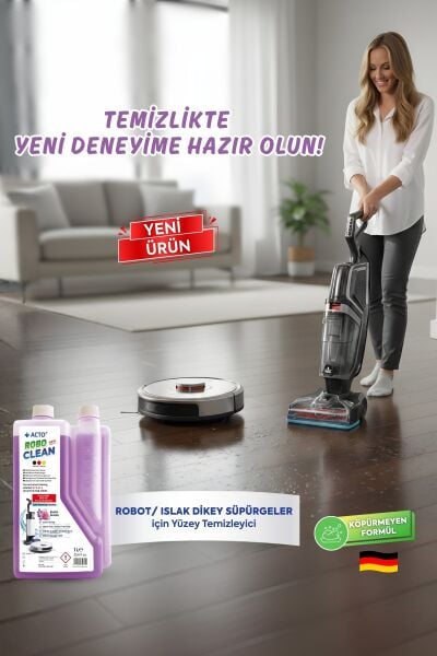 Acto® Robo Clean – Robot & Islak Dikey Süpürgeler İçin Egzotik Kokulu Konsantre Yüzey Temizleyici