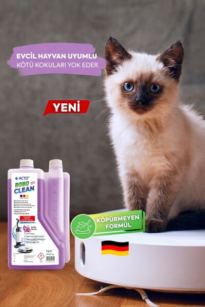 Acto® Robo Clean – Robot & Islak Dikey Süpürgeler İçin Egzotik Kokulu Konsantre Yüzey Temizleyici
