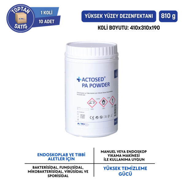ACTOSED® PA POWDER Endoskop & Tıbbi Alet için Yüksek Yüzey Dezenfektan  - Toptan Satış