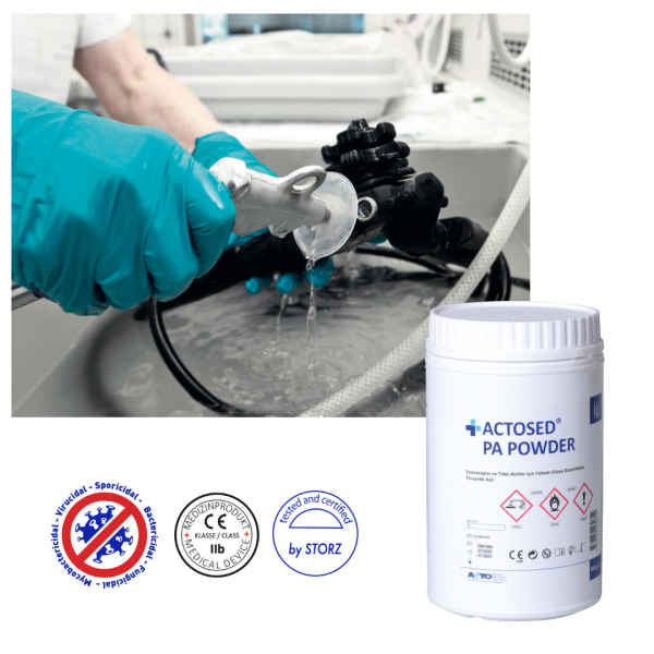 ACTOSED® PA POWDER Endoskop & Tıbbi Alet için Yüksek Yüzey Dezenfektan  - Toptan Satış