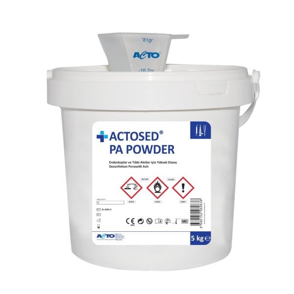 ACTOSED® PA POWDER Endoskop & Tıbbi Alet için Yüksek Yüzey Dezenfektan  - Toptan Satış 5 Lt