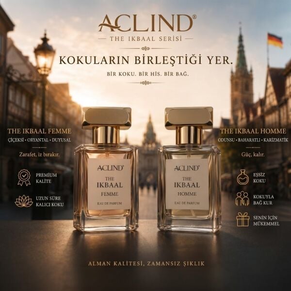 ACLIND The Ikbaal Homme Erkek Parfümü EDP 50 ml | Odunsu Baharatlı Kalıcı Parfüm