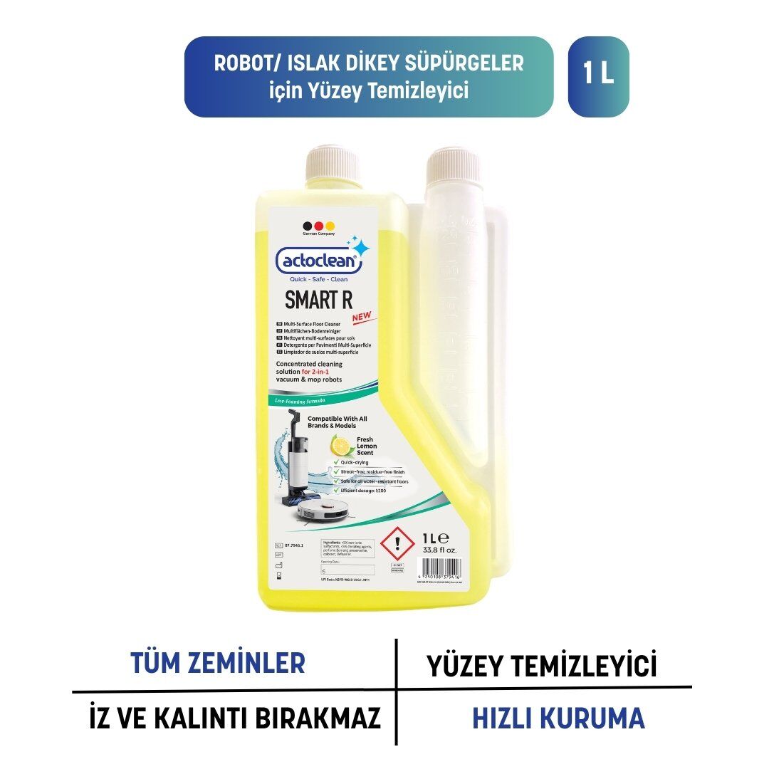 Actoclean® Smart R – Robot & Islak Dikey Süpürgeler İçin Konsantre Yüzey Temizleyici