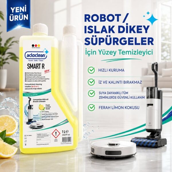 Actoclean® Smart R – Robot & Islak Dikey Süpürgeler İçin Konsantre Yüzey Temizleyici