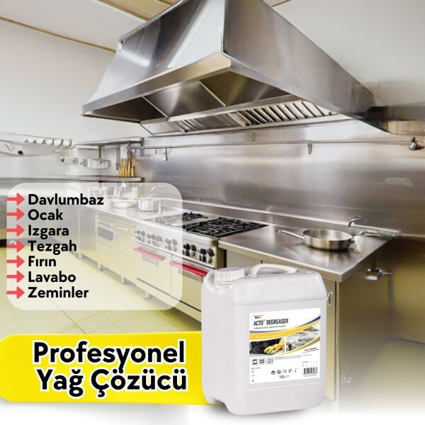Degreaser 10 L | Kullanıma Hazır Yağ Ve Kir Çözücü | Etkili Formül