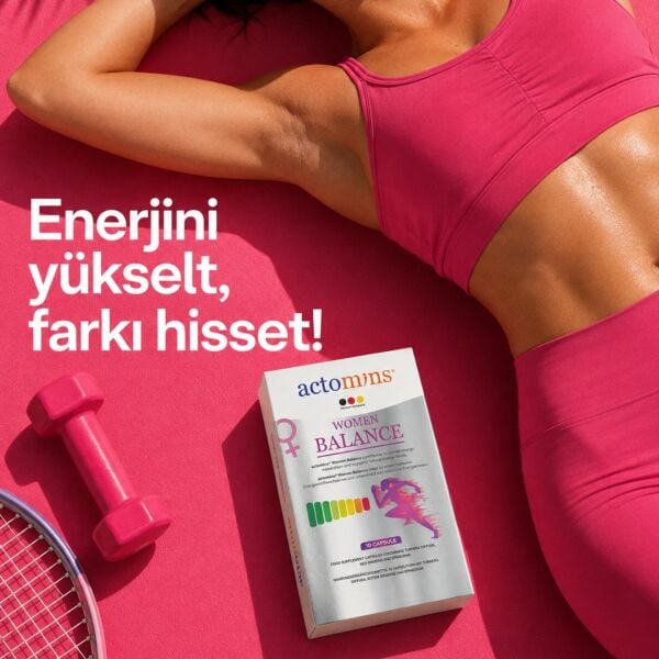 Actomins® Women Balance – Kadınlara Özel Kırmızı Ginseng, Epimedium ve Turnera diffusa İçeren Takviye Edici Gıda