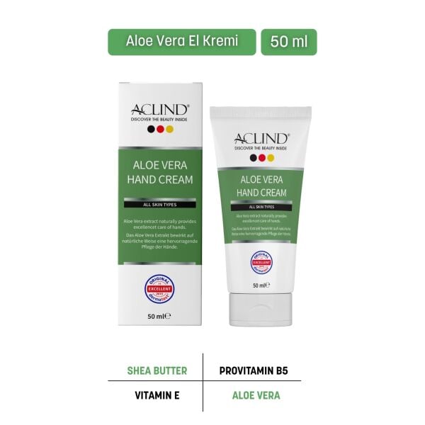 ACLIND® ALOE VERA 50 ml Onarıcı El Kremi