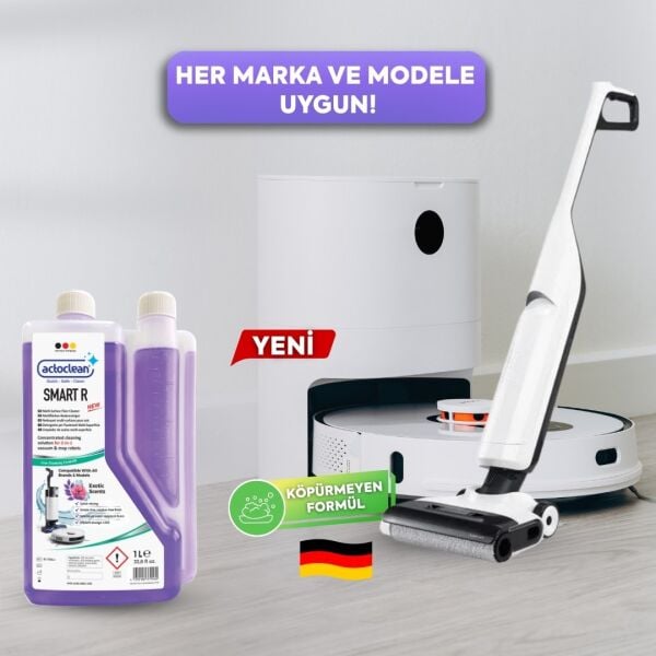 Actoclean® Smart R – Robot & Islak Dikey Süpürgeler İçin Egzotik Kokulu Konsantre Yüzey Temizleyici 1 Litre