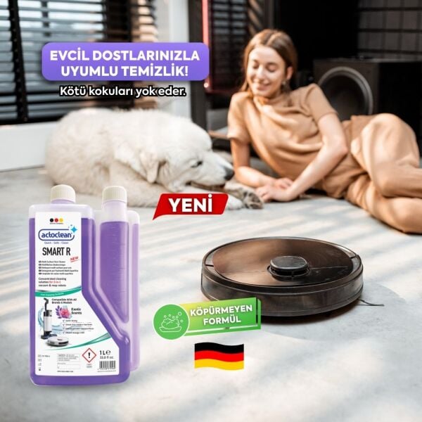 Actoclean® Smart R – Robot & Islak Dikey Süpürgeler İçin Egzotik Kokulu Konsantre Yüzey Temizleyici 1 Litre